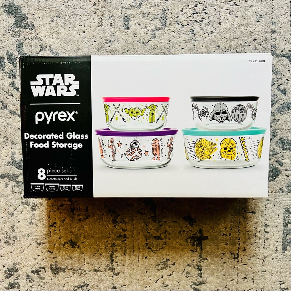 Pyrex Star Wars Decorated Glass Storage Set